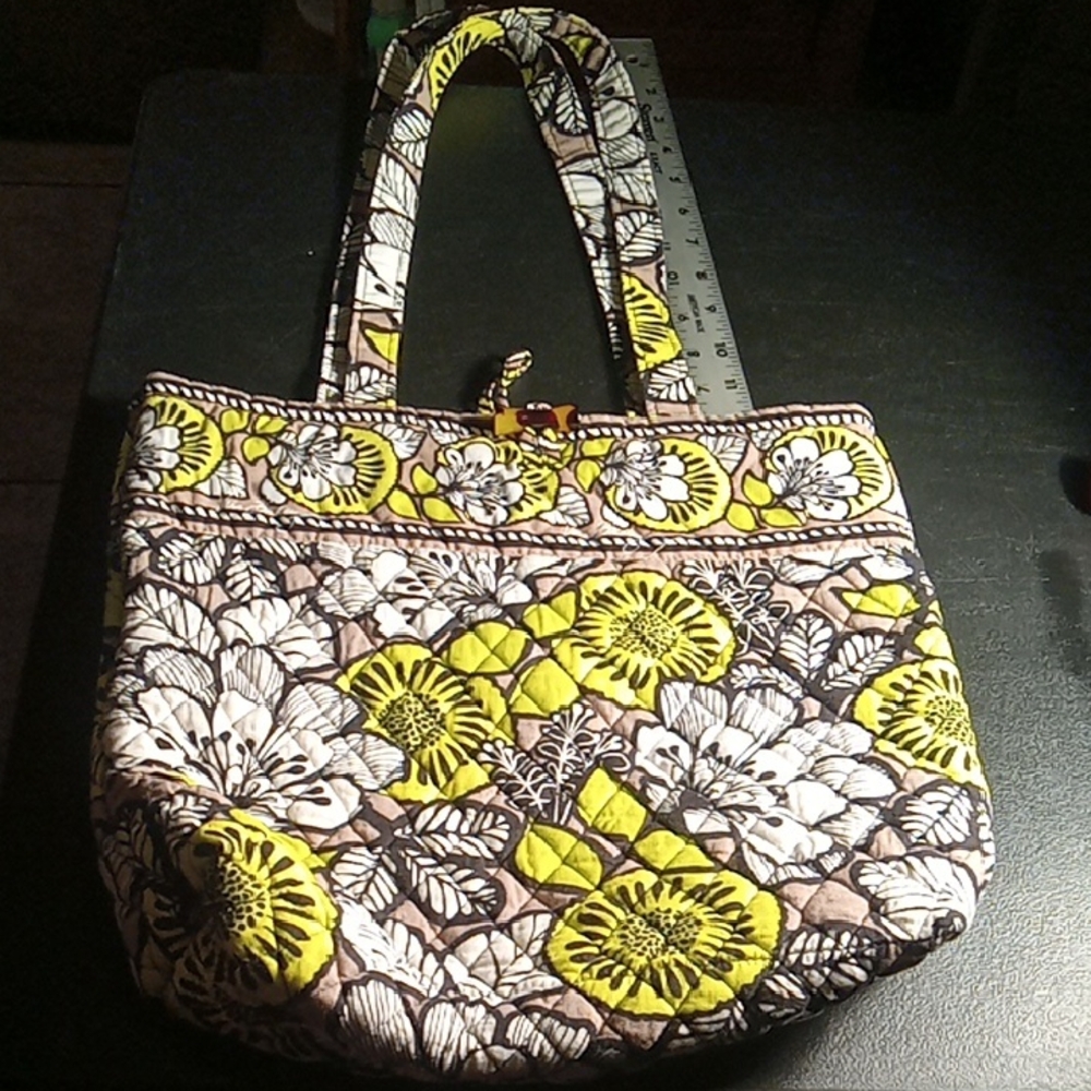 Quilted Tote Bag Is The Vera Bradley Villager Tote In The Citrus Pattern